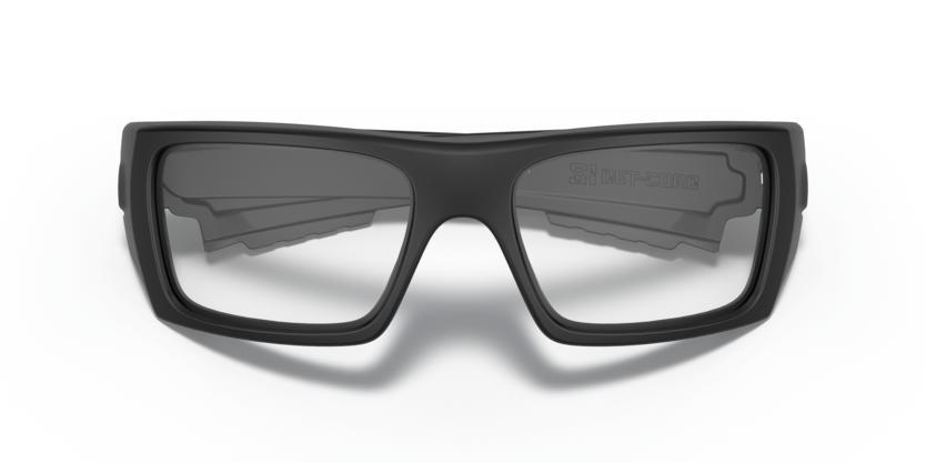 Oakley Det Cord occhiali balistici con lente chiara, nero opaco