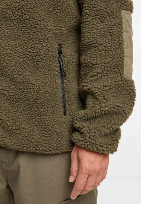 Brandit Ramble Giacca in pile da uomo Teddyfleece, oliva