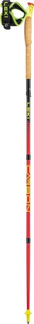 Leki Ultratrail FX.One bastoni da trail running, rosso brillante-nero-giallo neon