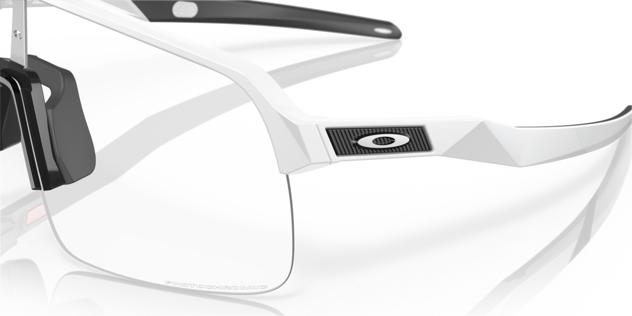 Oakley Sutro Lite Photochromic Sunglasses, Matte White Frame, Clear Photochromic Lenses
