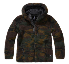 Brandit Teddyfleece giacca con cappuccio da donna, woodland