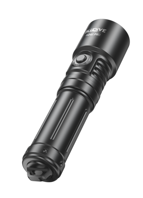 Bludive BD40 Pro torcia subacquea, nera