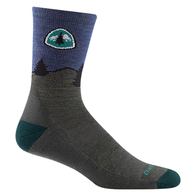 Darn Tough CDT Micro Crew calzini leggero con cuscino, forest