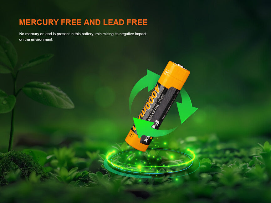 Fenix 18650 batteria ricaricabile usb-c 4000 mAh (Li-Ion)