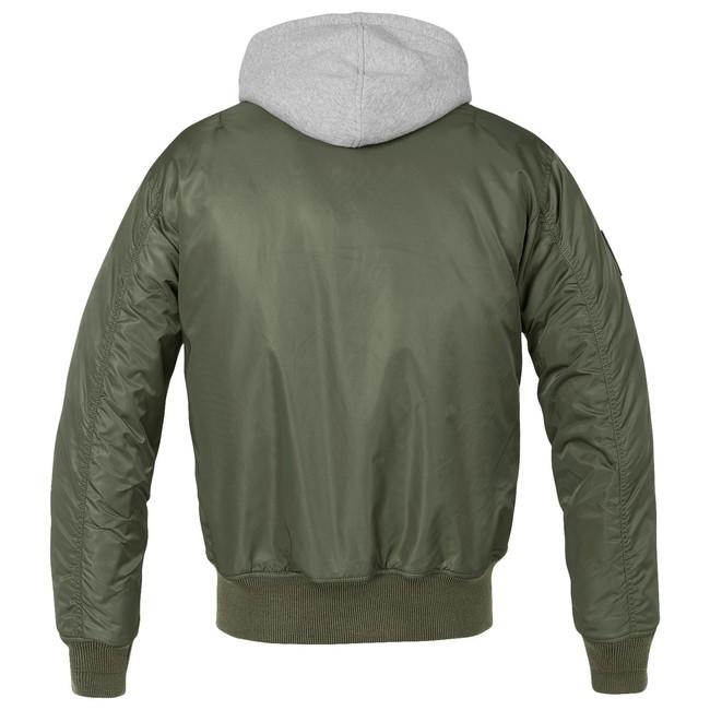 Brandit MA1 giacca bomber con cappuccio, oliva