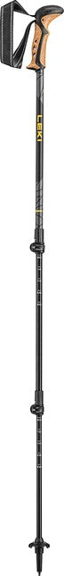 Leki Khumbu Lite bastoncini da trekking 100 - 135 cm , nero-antracite scuro-mango