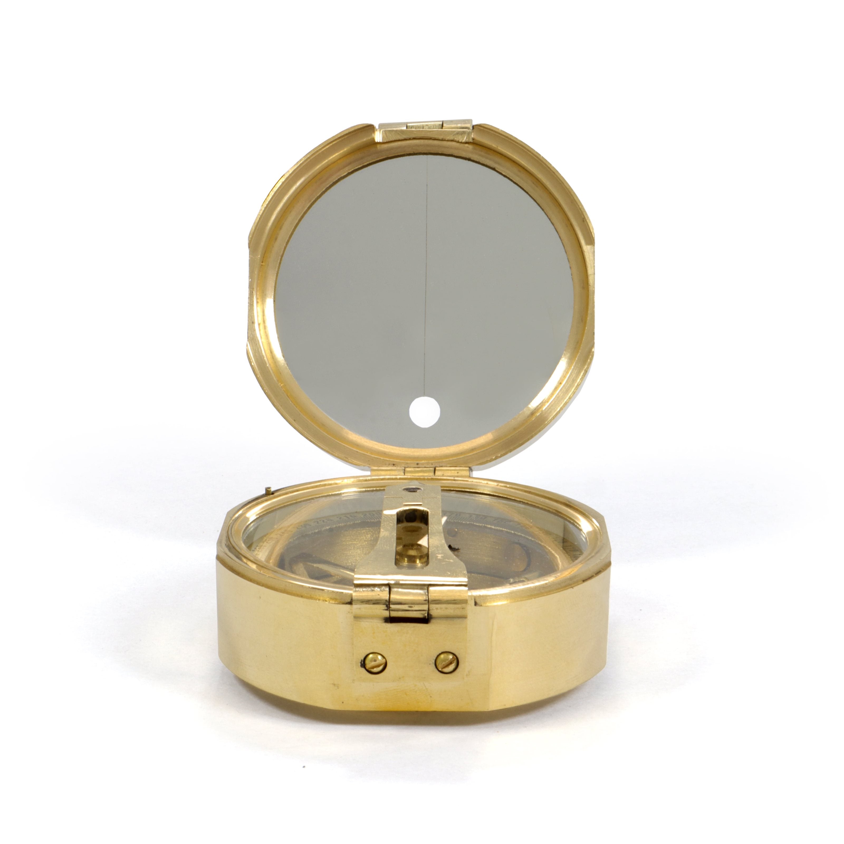 Origin Outdoors Sighting Mirror Classic Compass Brass