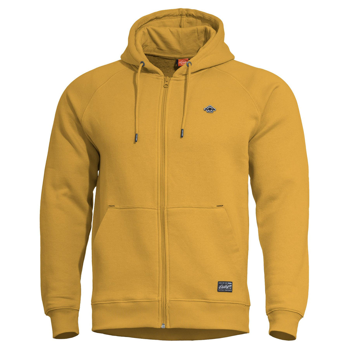 Pentagon Phaeton felpa con cappuccio con cerniera, gialla