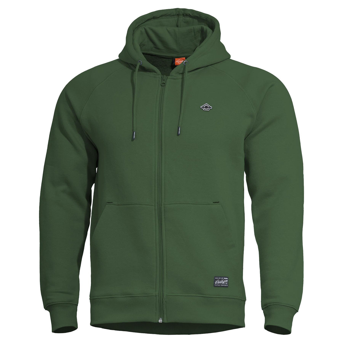 Pentagon Phaeton felpa con cappuccio con cerniera, verde