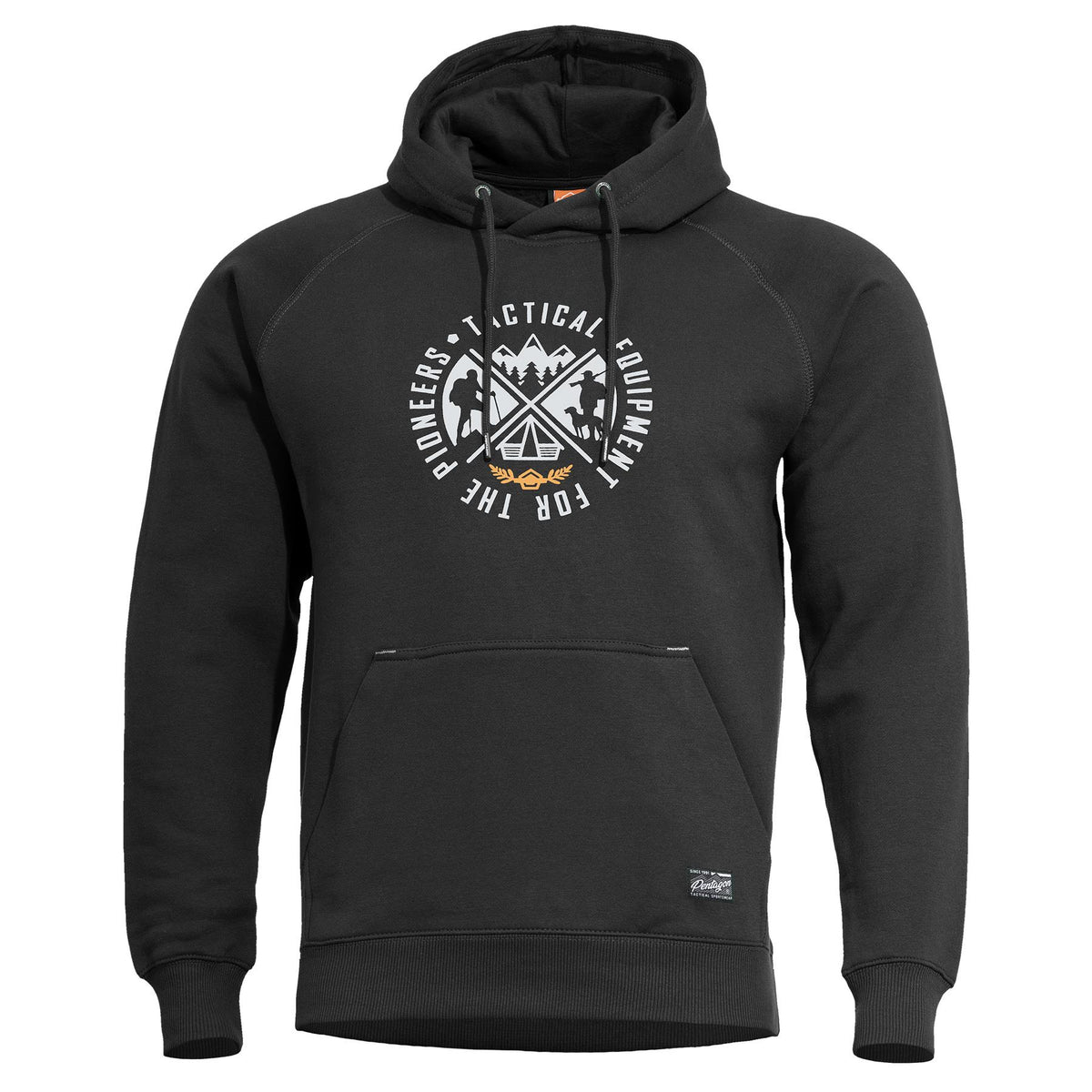 Pentagon Phaeton Hood felpa con cappuccio da uomo "Pioneers", black