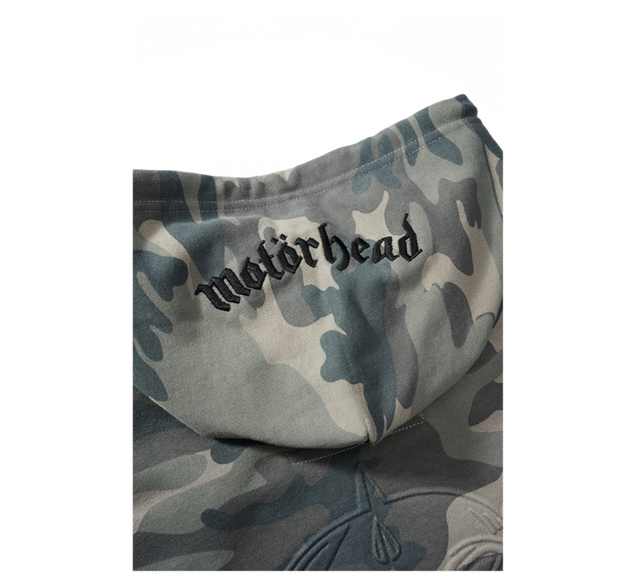 Brandit Motörhead felpa con cappuccio, grigia camo