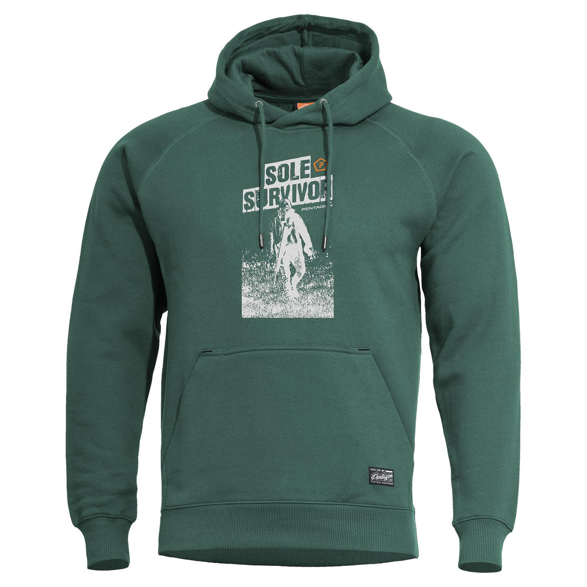 Pentagon Phaeton "Sole Survivor" felpa con cappuccio, verde SpringBok