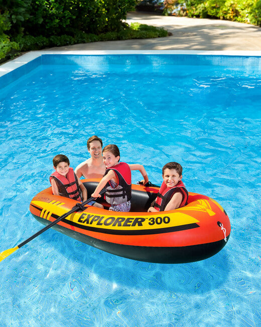 Intex Explorer Pro 300 Inflatable Boat Set