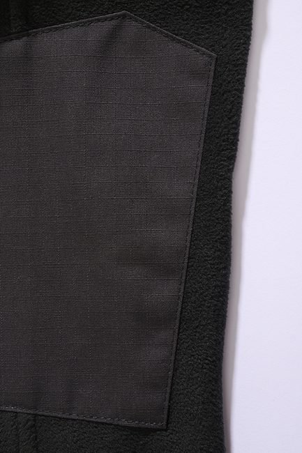 Brandit Ripstop felpa con zip in pile, nera