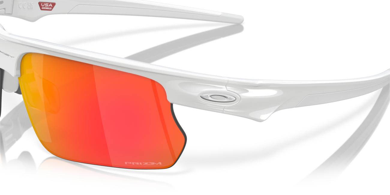 Oakley BISPHAERA Γυαλιά Ηλίου με Σκελετό Polished White και Φακούς Prizm Ruby, 68