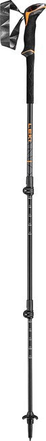Leki Makalu Lite bastoncini da trekking 100 - 135 cm, arancio-nero-antracite scuro