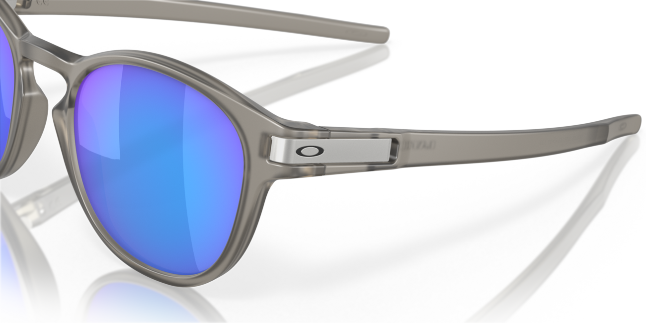 Oakley LATCH Γυαλιά Ηλίου με σκελετό Matte Grey Ink και φακούς Prizm Sapphire Irid Polar, 53