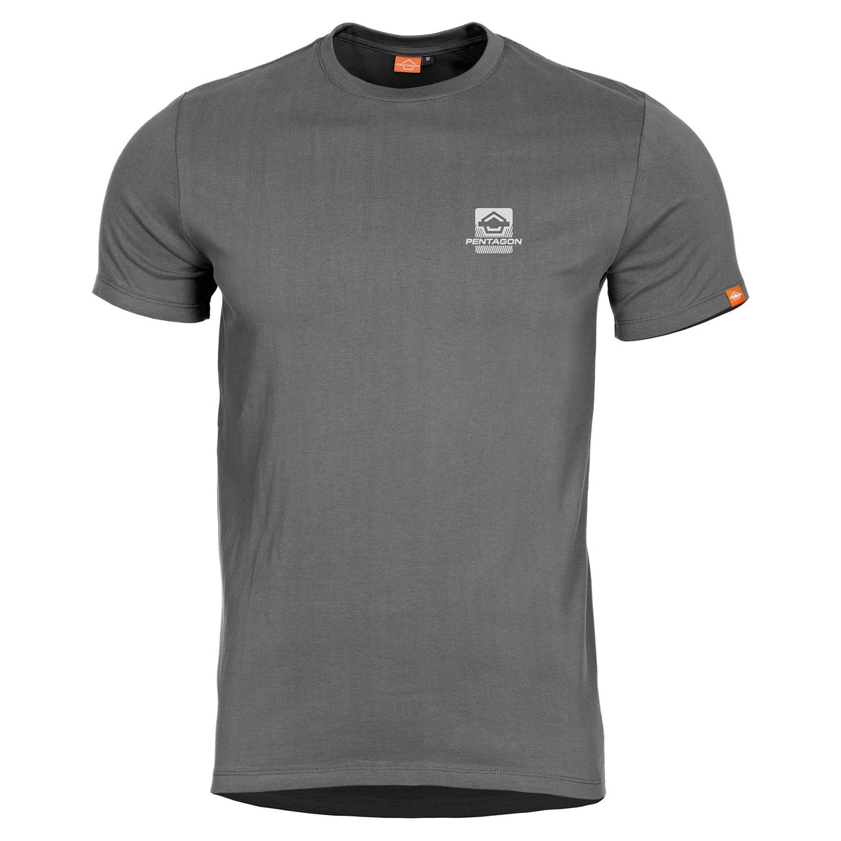 Pentagon Maglietta con bandiera americana del, grigio