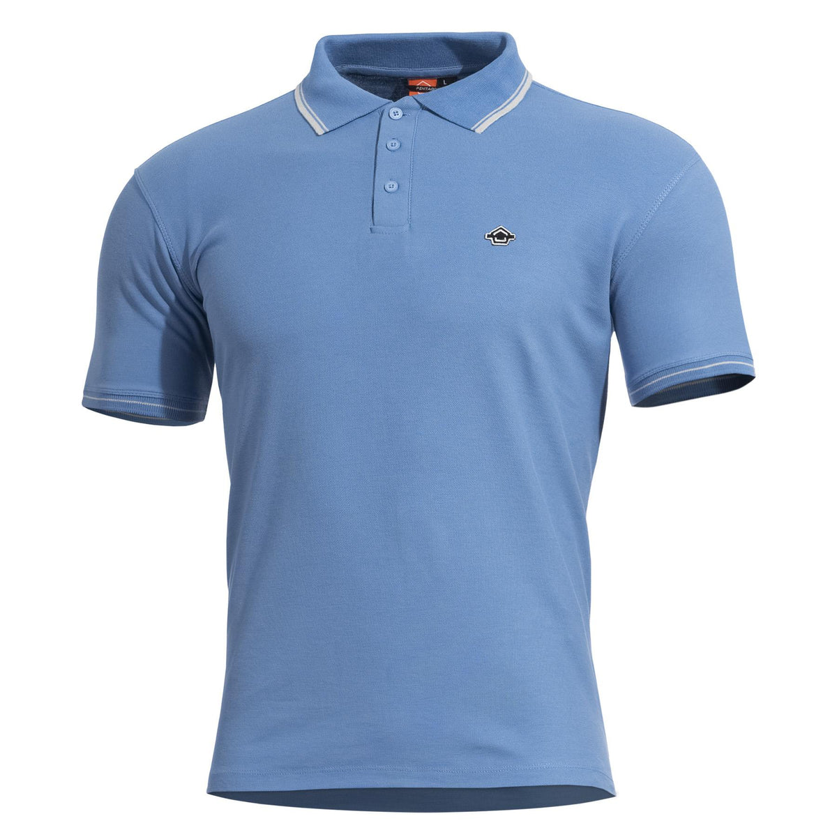 Pentagon Aniketos Stripes polo shirt, Dawn Blue