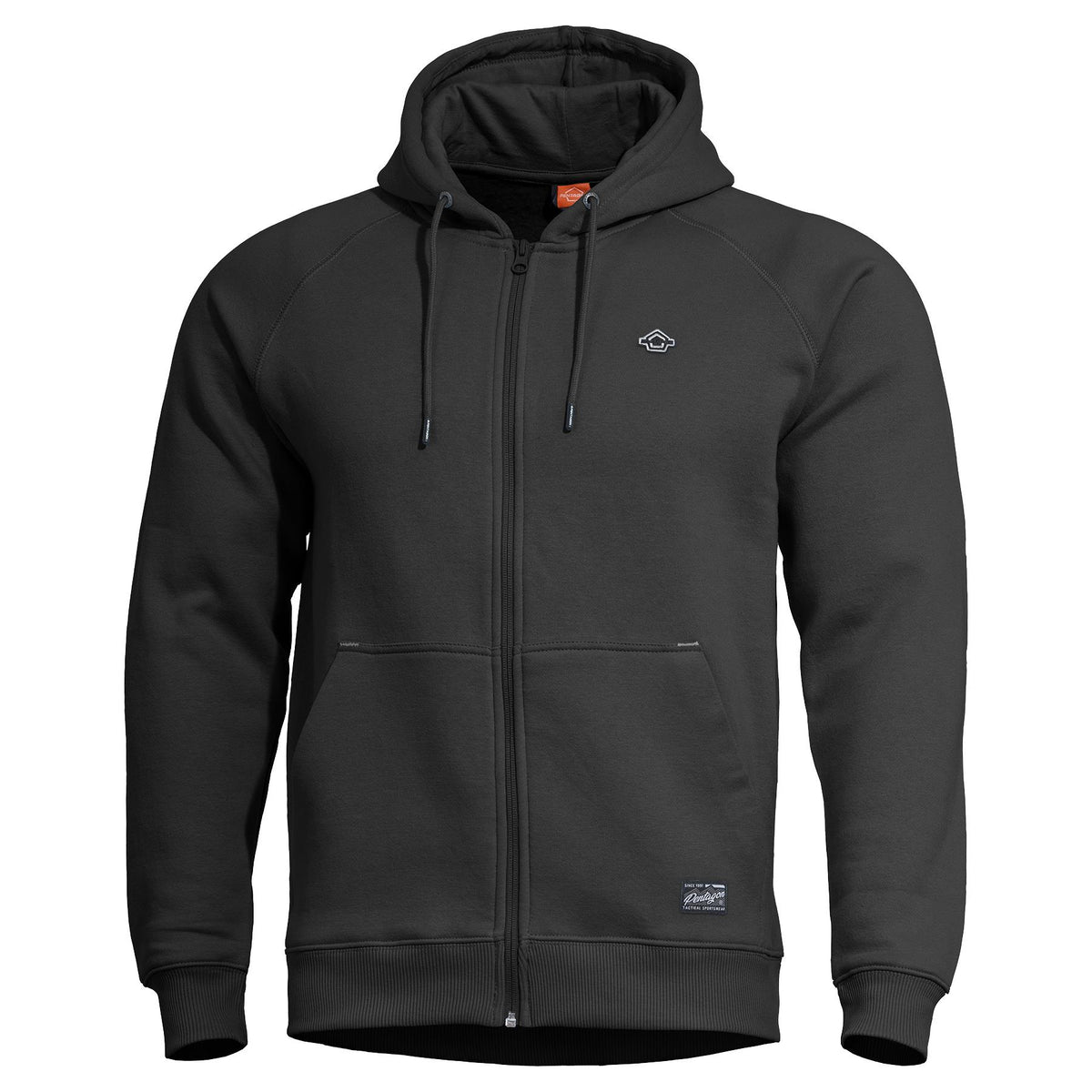 Pentagon Phaeton felpa con zip, nero