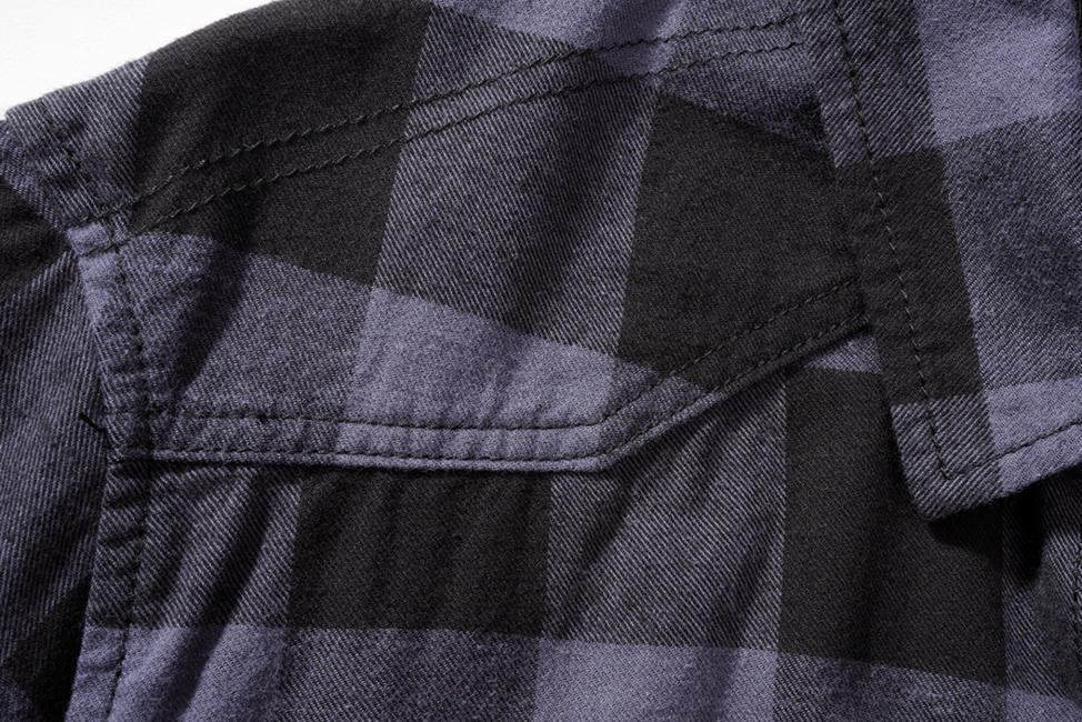 Brandit Check camicia a maniche corte, nero/grigio