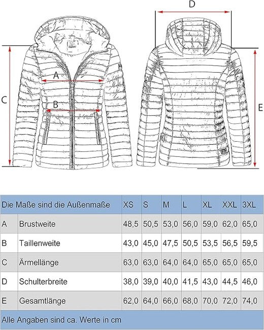 Marikoo Asraa giacca transitoria da donna con cappuccio, grigia