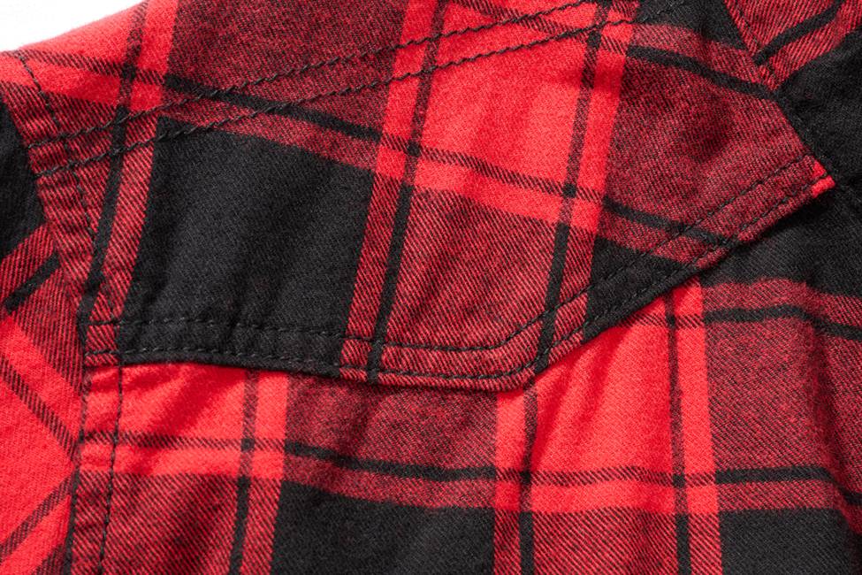 Brandit Camicia Check a maniche corte, rosso/nero