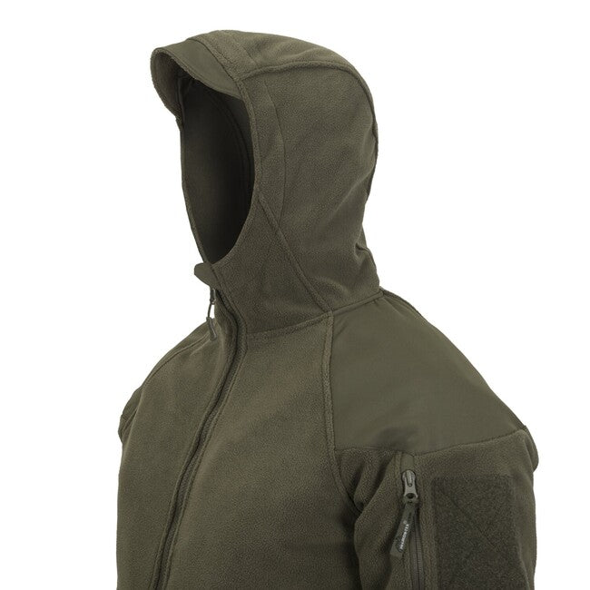 Helikon-Tex Cumulus felpa con cappuccio - pile pesante, verde taiga