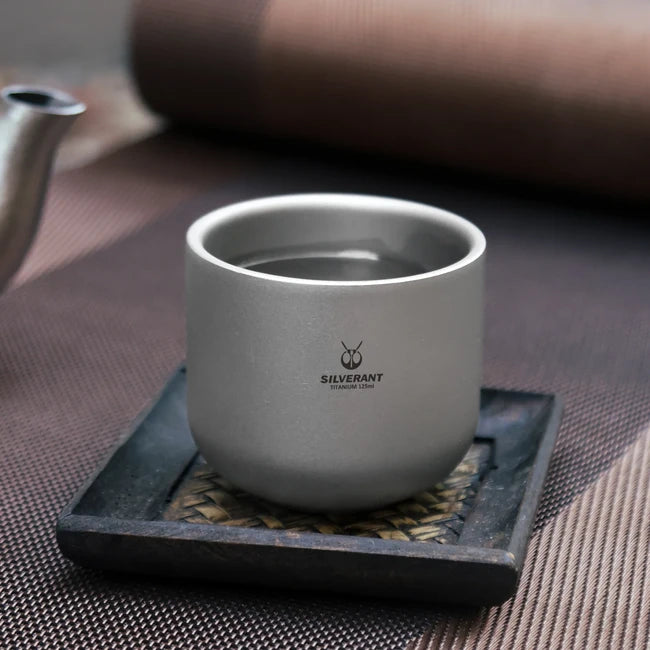 Silverant Tazza da té in titanio a doppia parete 125 ml