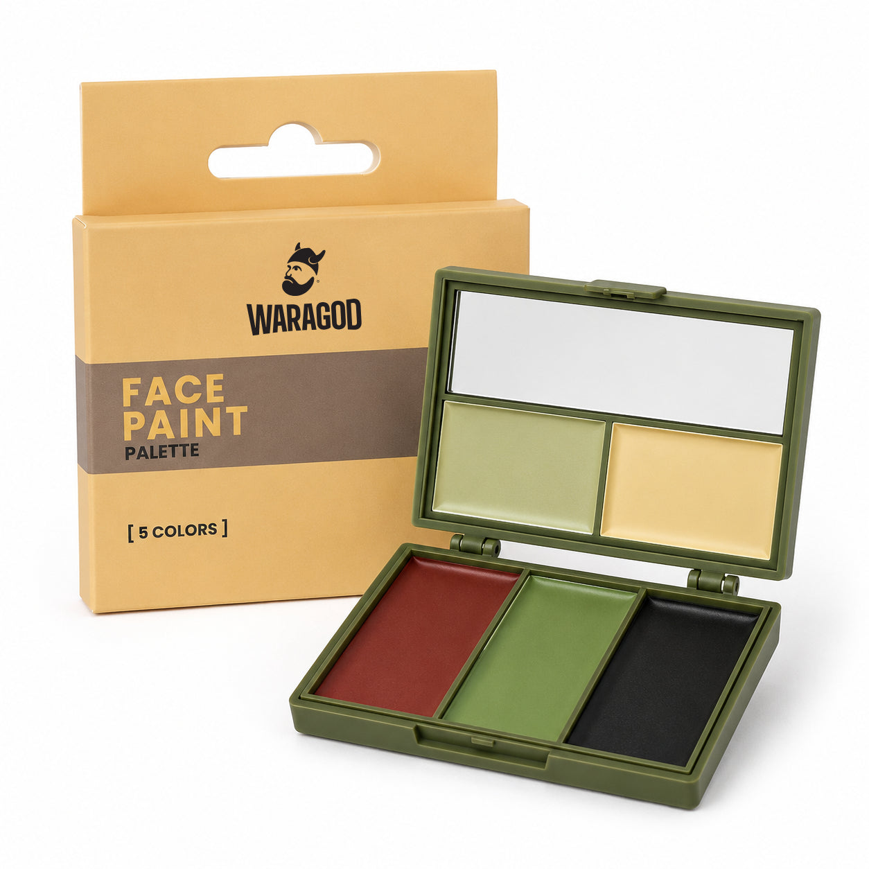 WARAGOD pittura mimetica per il viso, 5 colori