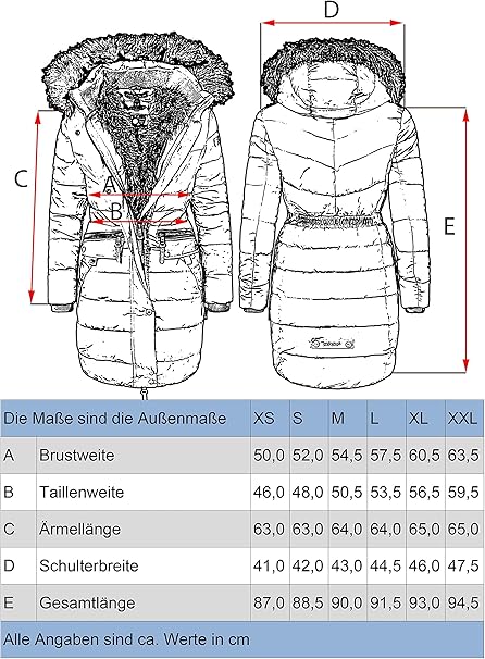 Navahoo Paula parka invernale da donna con cappuccio, bordeaux