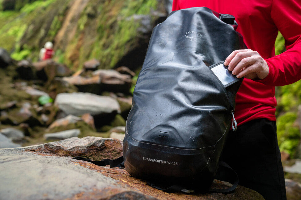 Osprey Transporter Zaino da città roll top waterproof 25, nero