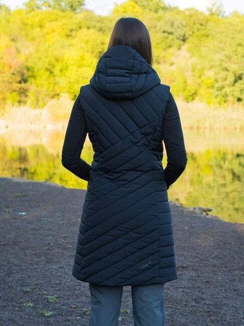 Husky Napi gilet hardshell da donna, nero