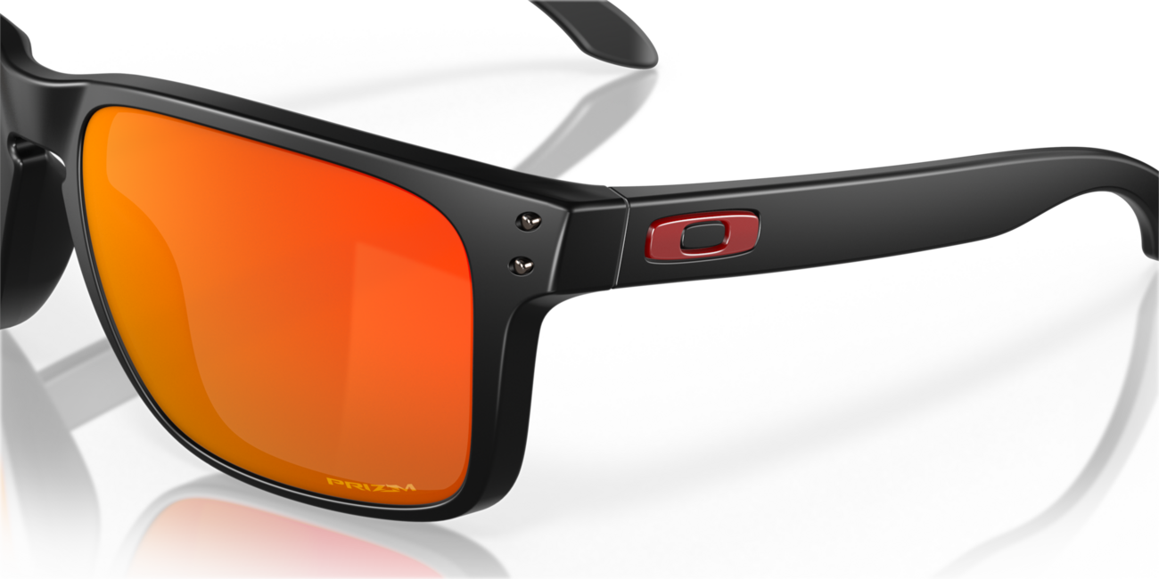 Oakley Holbrook XL Sunglasses, Matte Black Frame, Prizm Ruby Lenses, 59