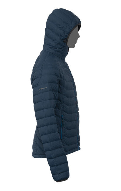 Pinguin Hill giacca con cappuccio, blu