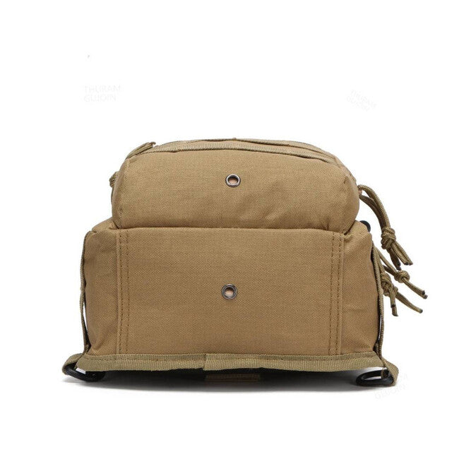 DRAGOWA Tactical Crossbody borsa a tracolla, koyote