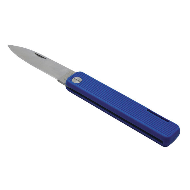 Baladeo ECO357 coltello tascabile Papagayo, lama 7,5 cm, acciaio 420, manico tpe ultramarino