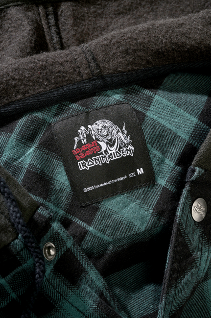 Brandit Eddy camicia con cappuccio, nera e verde