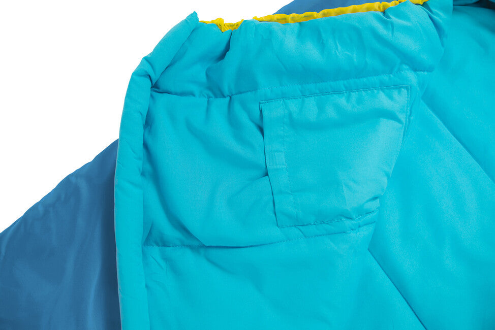 Grüezi-Bag Kids sacco a pelo colorato, acqua