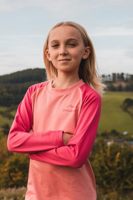 Husky Active Winter intimo termico per bambini, arancio/rosa