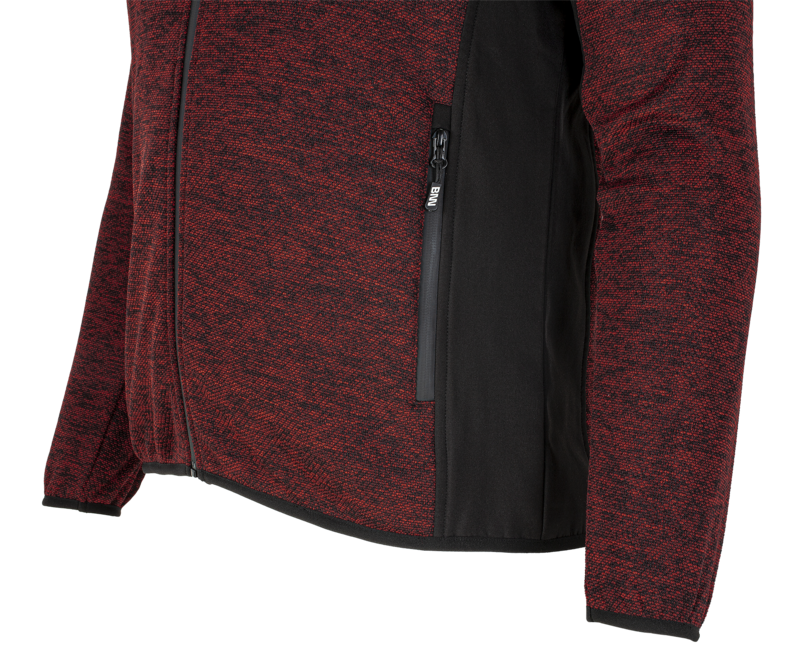 BENNON Altos felpa con zip, rossa