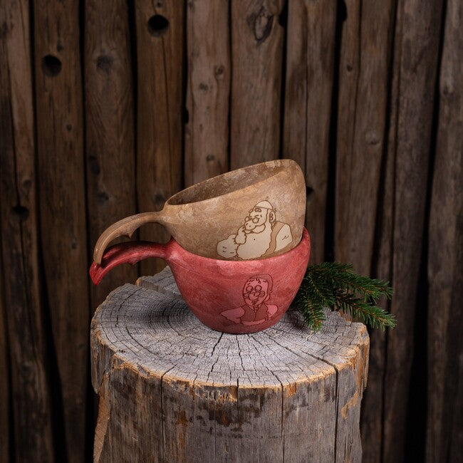 Kupilka 37 tazza grande per bambini con babbo natale, rosso
