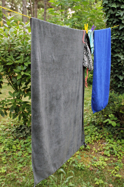 BasicNature Asciugamano in spugna 85 x 150 cm, blu