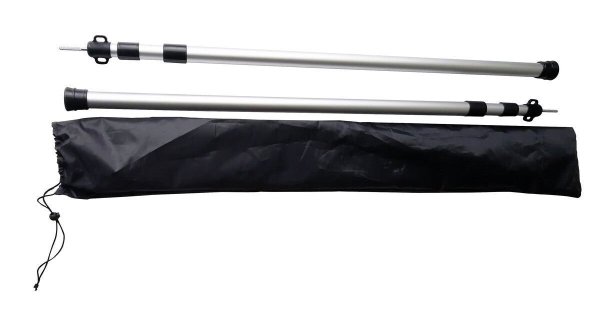 BasicNature Bastoni telescopici in alluminio grandi 100-240 cm 2 pz.