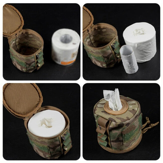 Leguon Nomad Roll borsa per conservare il rotolo di carta, coyote