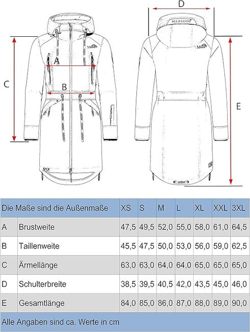 Marikoo Racquelle giacca softshell da donna con cappuccio, vino