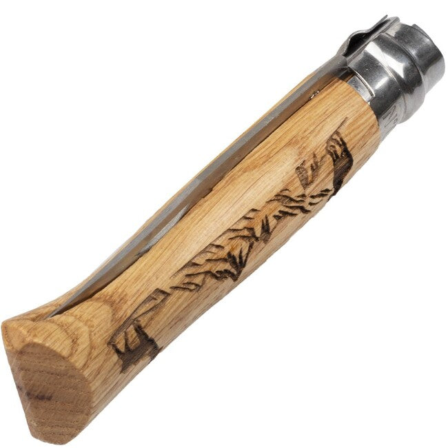 Opinel Folding Knife with Chamois Motif VRI N°08 Inox Animalia 2019