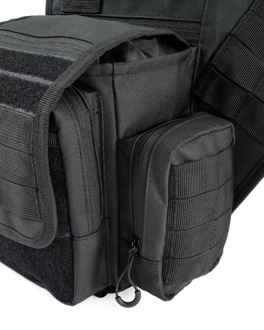 Brandit Borsa laterale da viaggio multifunzionale, nera