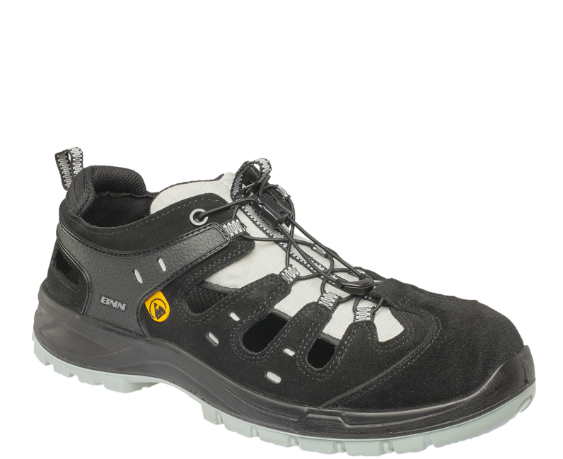 BENNON Bombis Lite sandali da lavoro S1P ESD NM, grigio