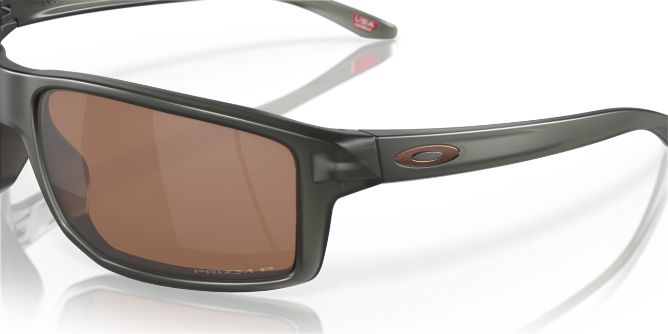Oakley Gibston Sunglasses, Matte Grey Smoke Frame, Prizm Tungsten Polarized Lenses, 61